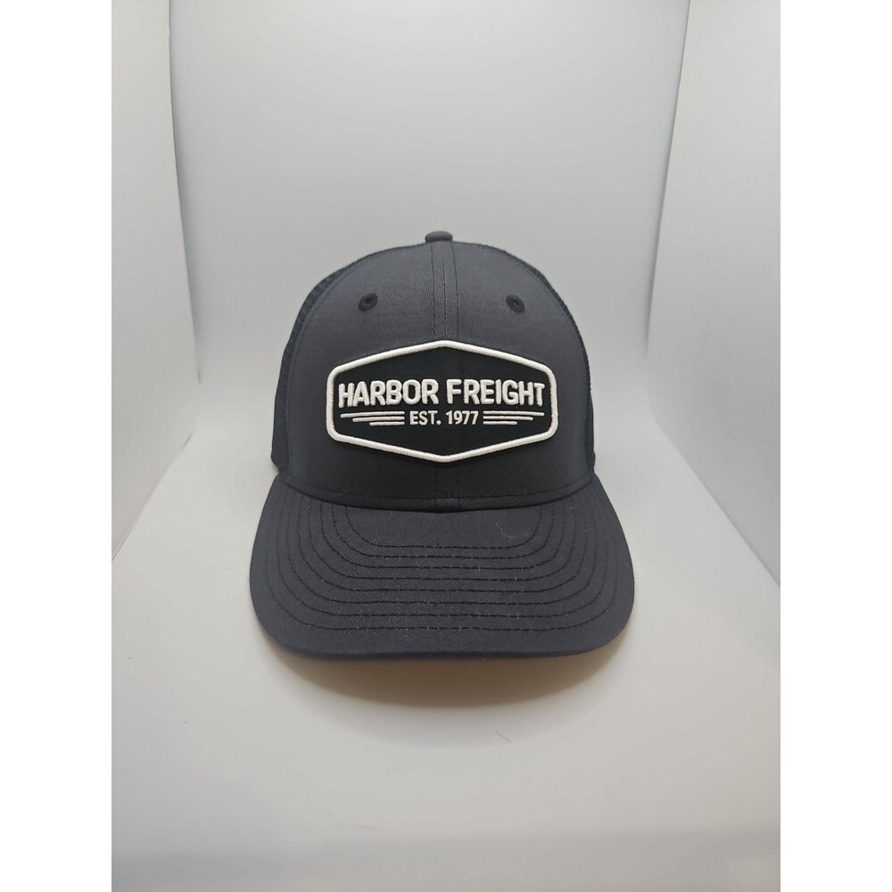 New Harbor Freight Est. 1977 Trucker Mesh Gray Snapback Hat Cap Adjustable